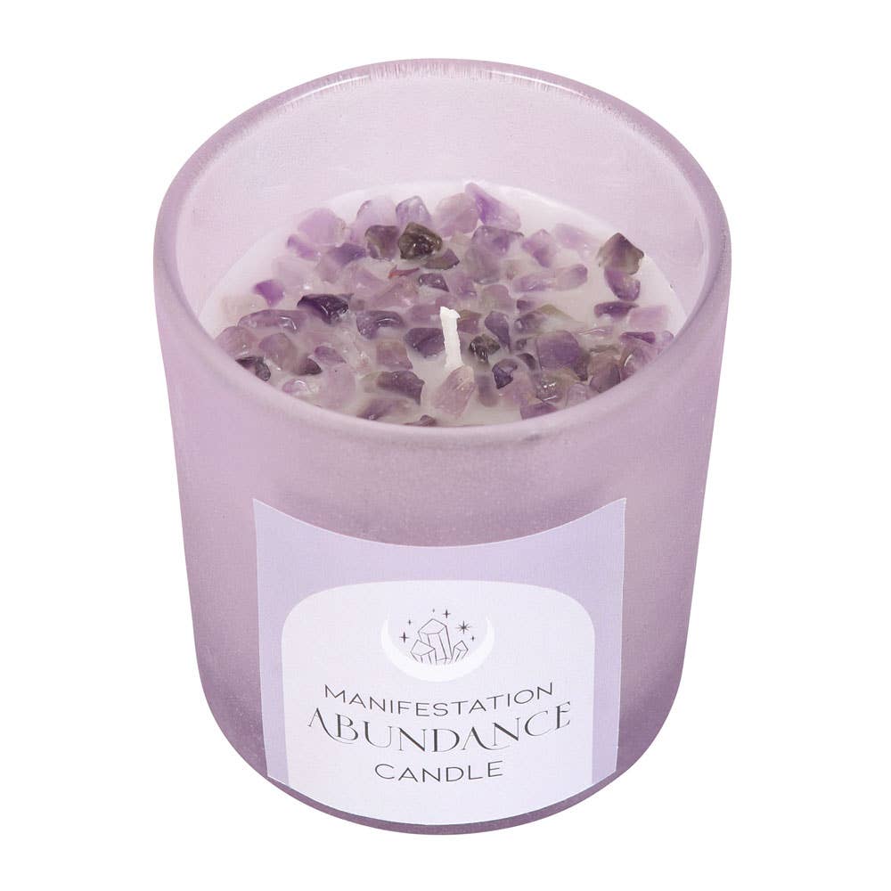 Abundance French Lavender Crystal Chip Candle Daylyn Boutique