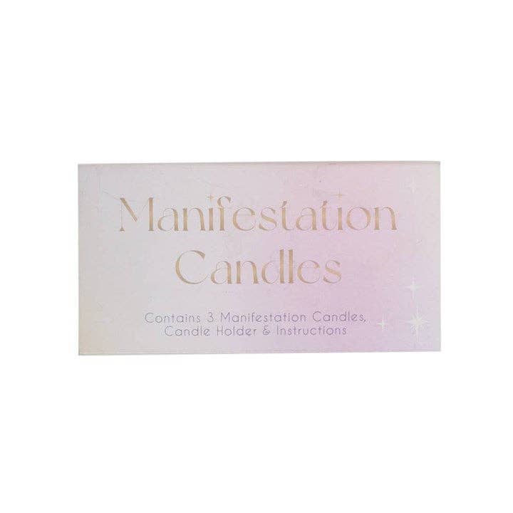3 Manifestation Spell Candles in a Box