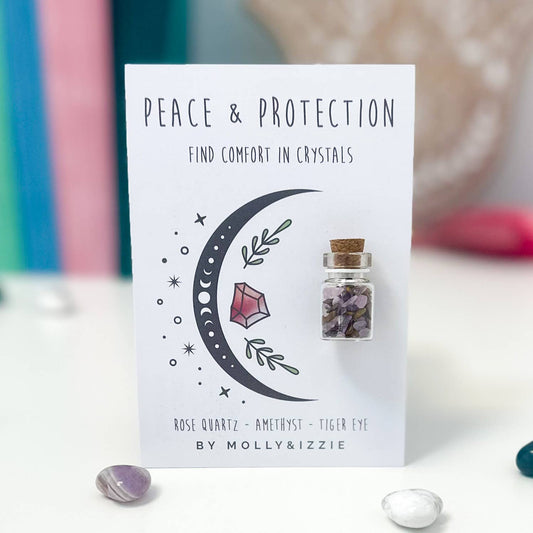Jar Of Crystals - Peace & Protection