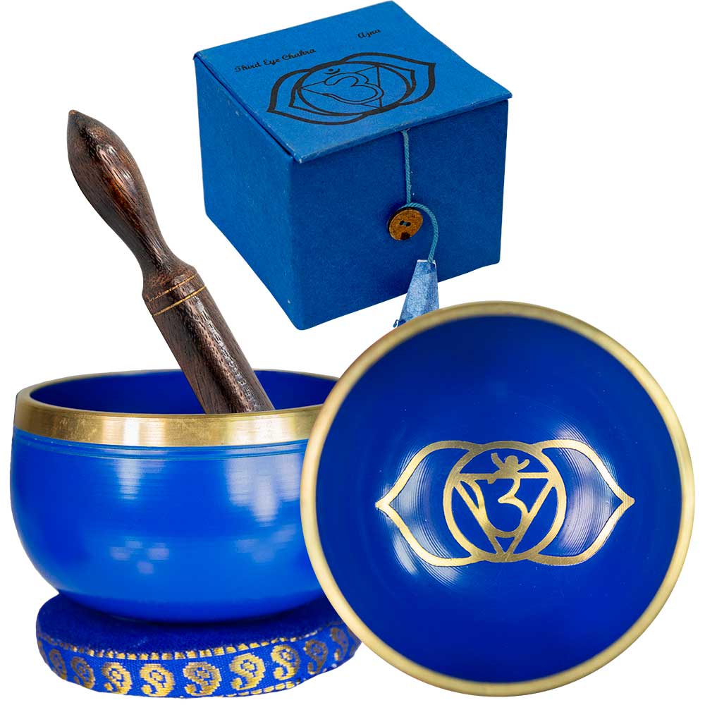 Third Eye Chakra Singing Bowl Set