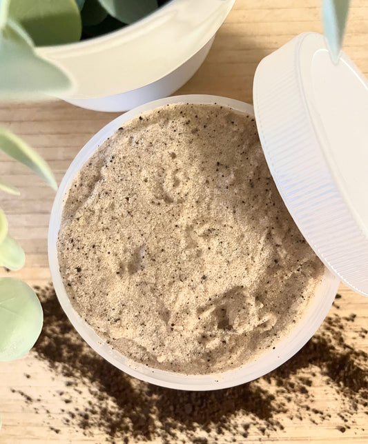 Latte exfoliating face + body scrub