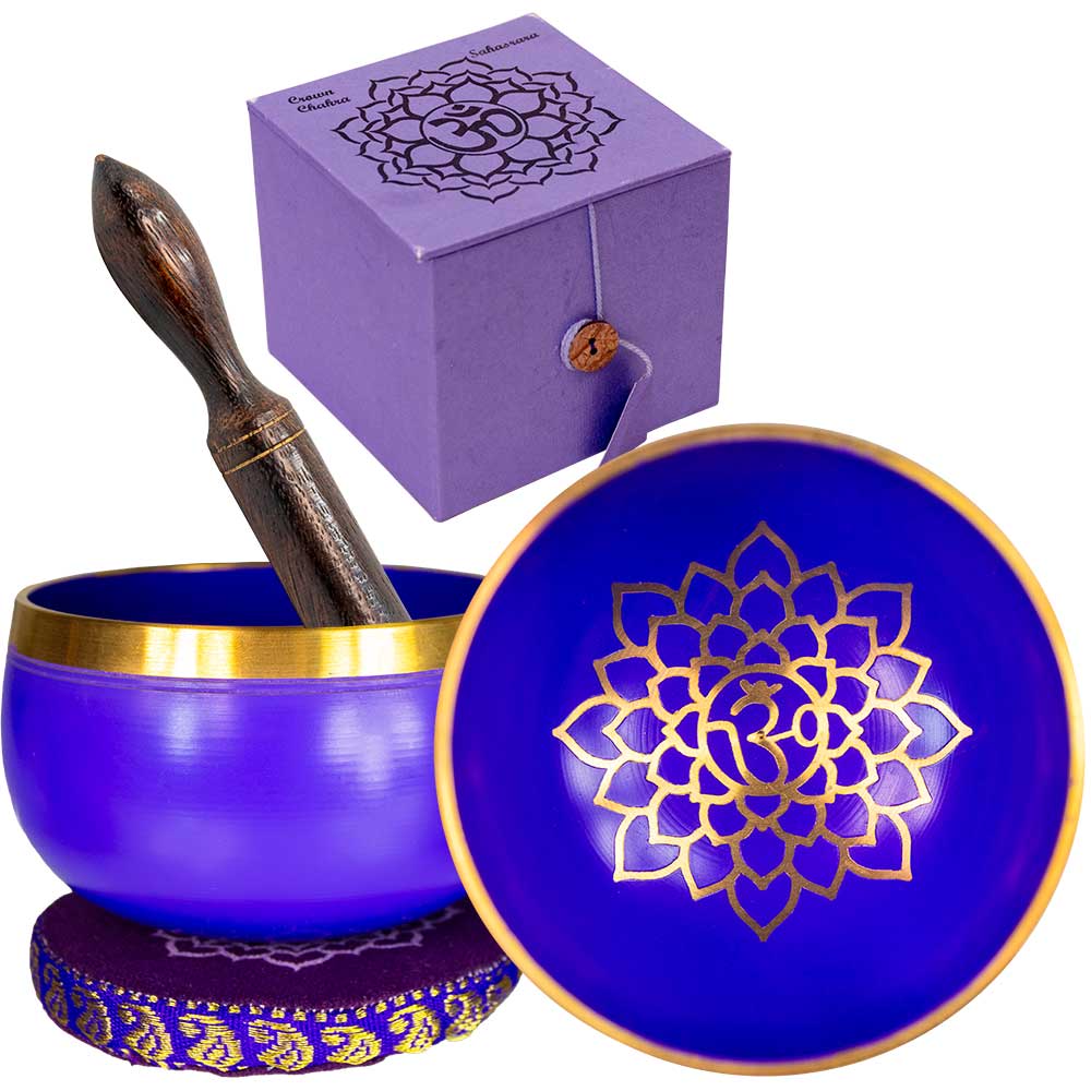 Crown Chakra Singing Bowl Set